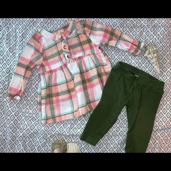 Carter's Other - Baby girl plaid outfit